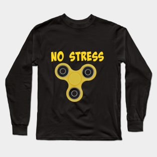 No Stress - Fidget Spinner Long Sleeve T-Shirt